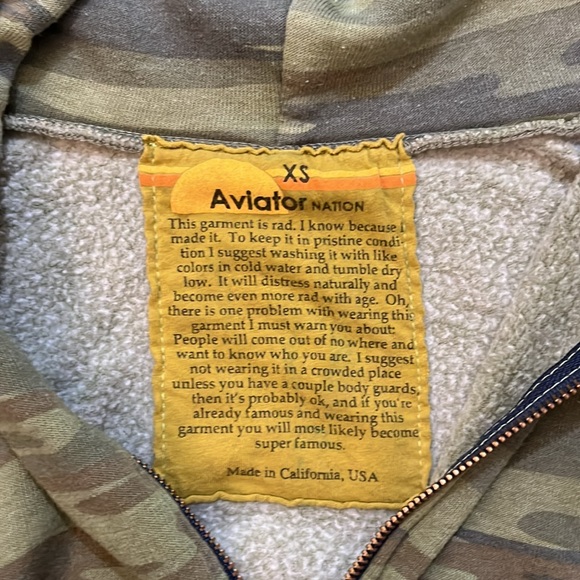 Aviator nation zip up! - Picture 2 of 3